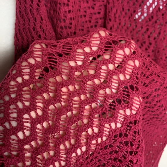 Fashion Avenue Knit Crochet Cardigan - Picture 6 of 6